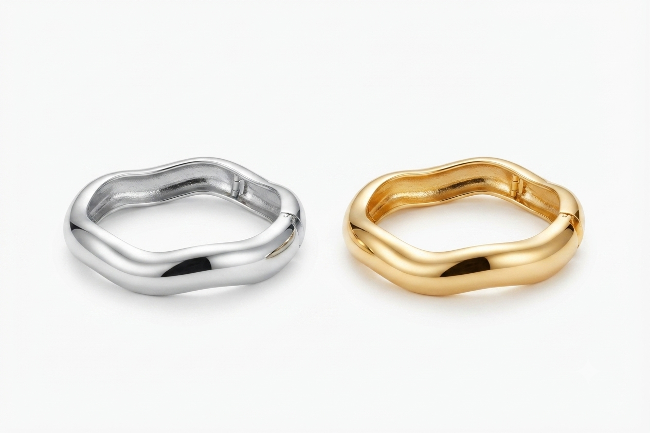 Brazalete curvo delgada