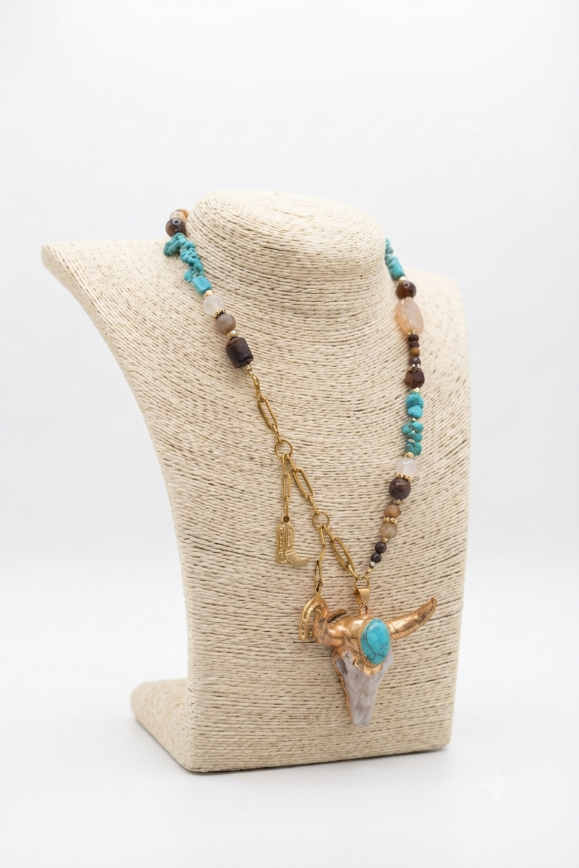 Collar turquesa toro - Image 4