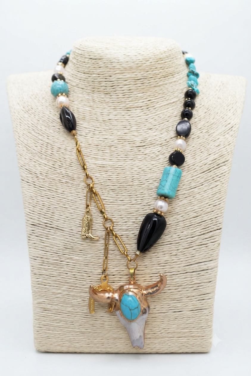 Collar turquesa toro - Image 2