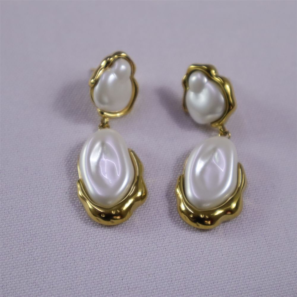 Aretes de concha de mar