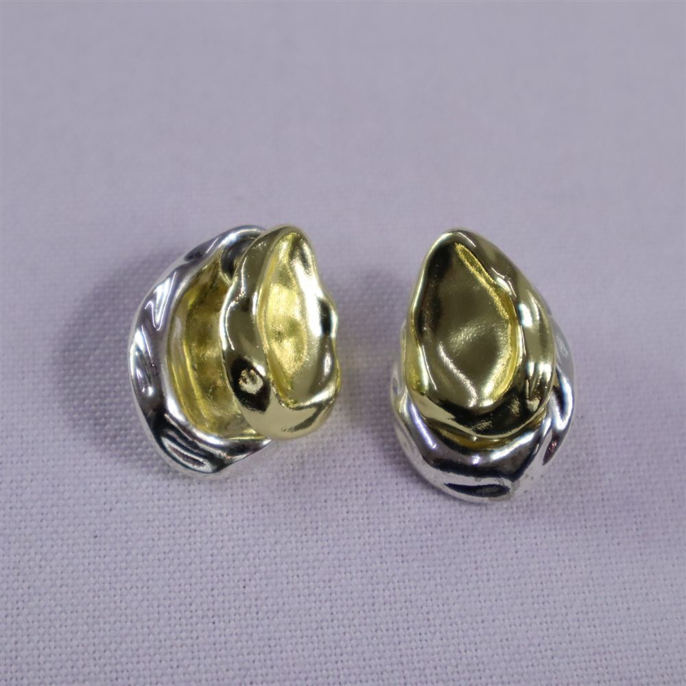 Arete bicolor doble oval