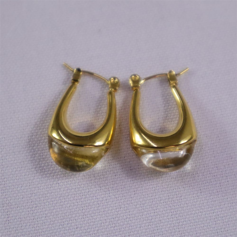 Arete gota piedra transparente