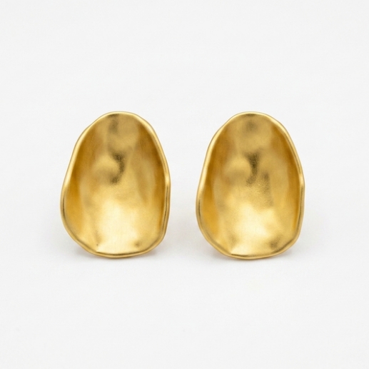 Aretes ovalados mate