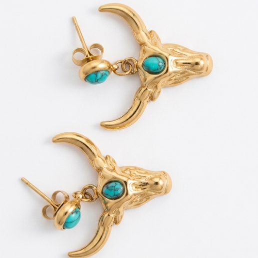 Arete toro turquesa