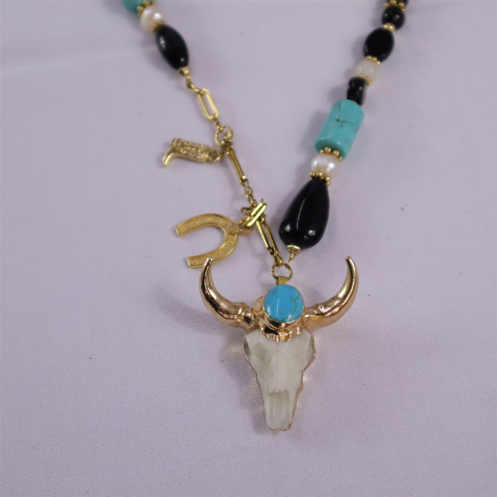 Collar turquesa toro