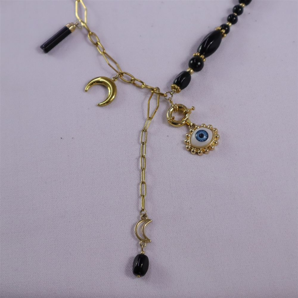Collar ojo azul