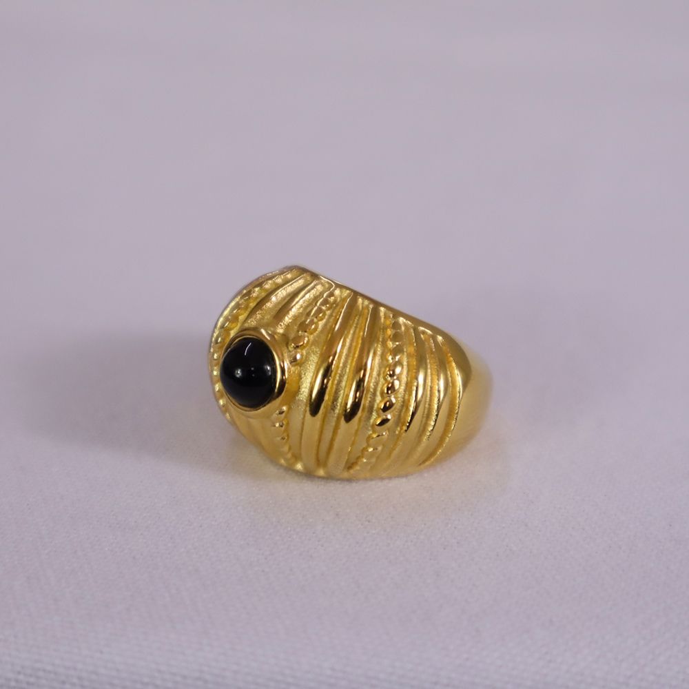 Anillo piedra negra - Image 4