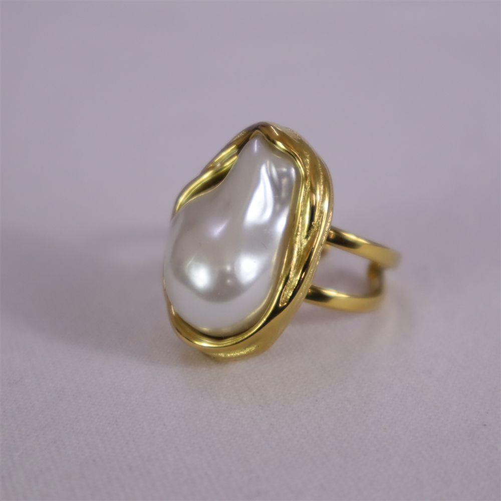 Anillo chunky perla