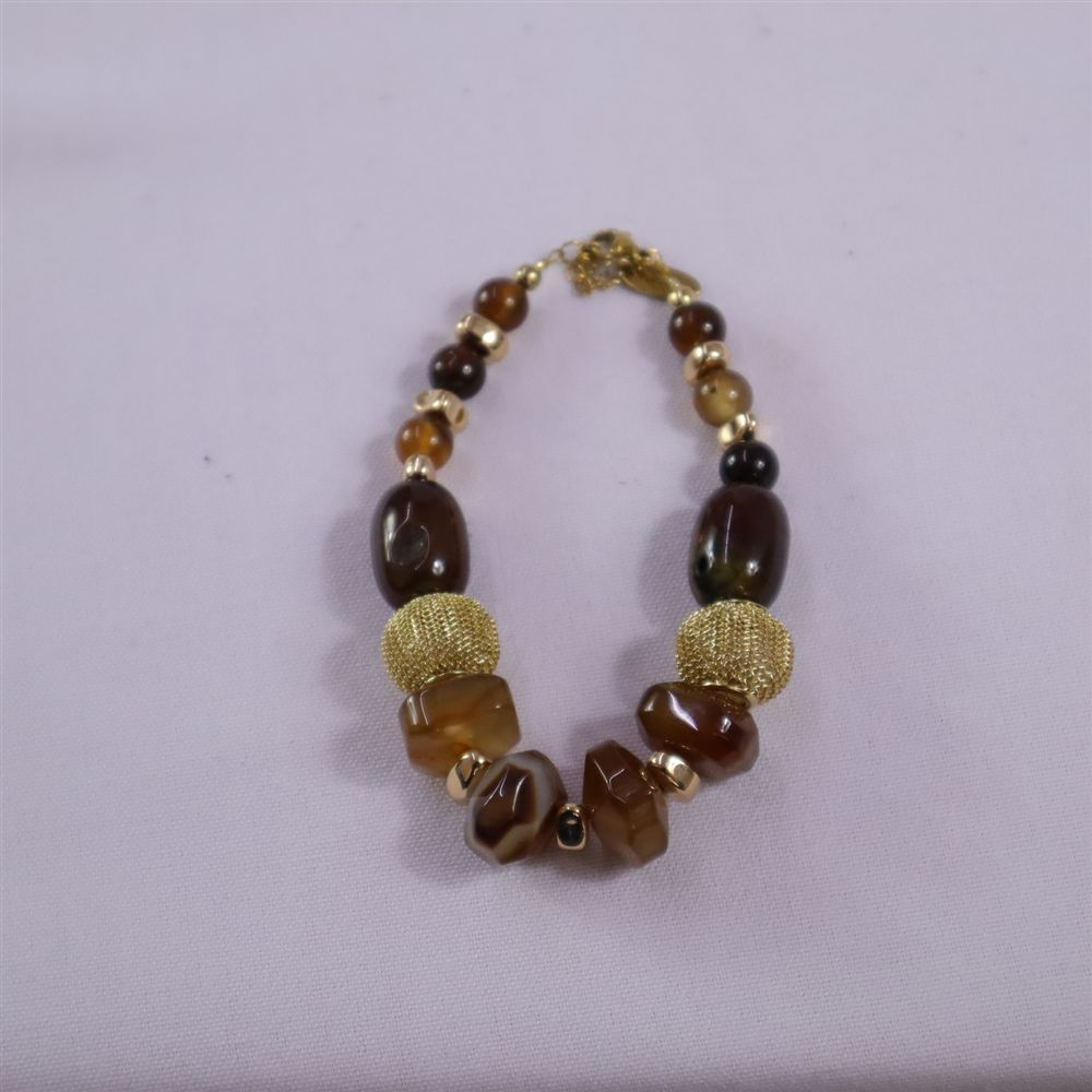 Pulsera chunky café